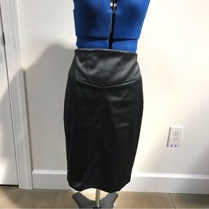 Sleek black pencil skirt